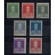 ARGENTINA 1931 GJ 708/14 SERIE COMPLETA DE ESTAMPILLAS TIPOGRAFIADAS NUEVAS CON GOMA MUY RARA U$ 150